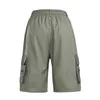 Homens shorts macacão masculino calças táticas de cordão de verão praia de jogging praia solta carga de trabalho e caminhada 220715