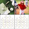 Keychains Fashion Accessories PCS Mini Baseball Bat Keychain Wood and Keyring Novely Party Favor for Themed PartyKeychain DHIE1