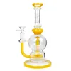 12 inches with showerhead perc and inline perc hookah glass bong dab rig smoke water pipe oil rigs recyler tobacco smoking pipes