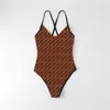 أنثى Bandeau Swimsuit رسائل كاملة مطبوعة بيكيني مجموعة ملابس السباحة الموضة