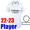 2022 2023 Benzema Soccer Jersey 22 23 Football Top Shirt Vini Alaba Tchouameni camavinga modric vinicius real Rudiger Fans Player player play