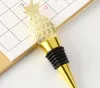 50PCS Tropical Wedding Favors Gold Pineapple Wine Bottle Stopper in Gift Box Party Decorative Wine Stoppers SN6485