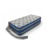 Neue Stil Brieftasche doppel-reißverschluss blume handtasche frauen lange große kapazität handy tasche Münze geldbörsen brieftasche