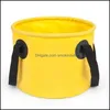 7Colors Fishing Bucket 13L водонепроницаемый хранение портативный складной Открытый для Cam Hiking Прочные контейнерные ковки Drop Доставка 2021