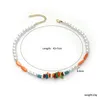 2022 collier transfrontalier femmes de haute qualité couleur perlée conception de niche collier léger Ins Style