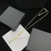 Women Jewelry Designer Necklace For Men Designers Pendant Necklaces Gold Chain Party Wedding Gift Lovers Luxury Letter Y Box 2022 Nice
