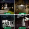 JESLED US STOCK Projecteurs de sécurité avec détecteur de mouvement 20W 2200LM Projecteur LED Capteur PIR 6000K Lumières Extérieur IP66 Étanche pour Jardin Jardin Garage