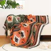 Bohemian Knitted Chair Lounge Blanket Bed Plaid Tapestry Bedspread Women Outdoor Beach Sandy Towels Cape Sofa Cover 220811