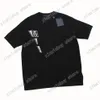 22SS Hommes Femmes Designers T-shirt Tee-shirt Tricot Vert Lettre Jacquard Tissu Homme Mode Streetwear Vert Noir Blanc XS-L