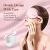 Dropshipping 100% 3D Silk Sleep Mask Natural Sleep Oogschaduw Cover Patch Soft Portable Blinddold Travel 220509