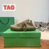 2022 Novos sapatos de corrida masculino Ripple Tech Knit Sneaker Lace-Up Khaki Orange Slip On Cane Sugar Branco Top Menina de Designer de Mulheres Designers