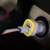 Дешевле LED Dual Usb Автомобильное зарядное устройство Автомобильный портативный адаптер питания 5V 1A для зарядного устройства Samsung S8 Note 8