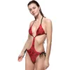 Designer-Strand-Tanga-Mode-Badeanzug-Bikini-Set, europäischer und amerikanischer sexy einteiliger Bikini-Strand-Badeanzug