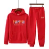 Traques de diseñador Trapstar Brand Logo Men Sets Fashion Sport Sport Sweet Sweins y Pantalones de sudo Cabina para hombres 2 piezas Juego de ropa de invierno