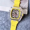 Luxury Wrist Watches Men Style Luxury Hight Quality Multifunktion Rubber Band Quartz Clock 22