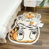 Barnens tecknad matta Tiger Leopard Sovrum Mattor Fluffy Area Rug Living Room Soft Bedside Carpet Kids Game Mats Decorativ