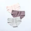 3Pcs Baumwolle Unterwäsche Set Frauen Soild Farbe Höschen Für Mädchen M-XL Dessous Briefs Casual Bequeme Unterhose Panty 220426