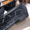 Scarpe eleganti da uomo firmate da uomo oro nero moda matrimonio ballo di fine anno Scarpe da uomo taglie forti di alta qualità