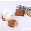 Matten pads tafel decoratie accessoires keuken eetbar huizen tuin acacia square coaster creatief noordig tafelgerei kussen houten ther ther ther