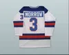 C2604 MIT 1980 Miracle on Ice Hockey Jerseys Mens 3 Ken Morrow 16 Mark Pavelich 20 Bob Suter Team USA Hockey Jersey Blue White