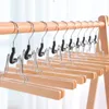 Pant Hangers Haken Rack Houten Rok Broek Antislip Wood Collection Slack Hanger Broek Haar Extensions Hanger Bysea CCE13821