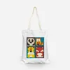 Creative Sublimation Blank Bag Polyester Printing Blanks Bags Resuable Washable Grocery Shopping Tote Handbags