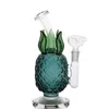 Colorful Pyrex Thick Glass Pineapple Shape Hookah Shisha Smoking Dry Herb Tobacco Oil Rigs Waterpipe Bong Filter Handpipes High Quality Handmade DHL Free