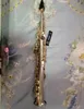 Europeisk-tillverkad avancerad BB-tweeter Straight Tube Saxophone White Copper Silver-Plated B-Tune Professional Sax Soprano