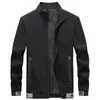 Herrjackor Men's Men Casual Jacket Fashion Zipper Slim Fit Coats Man Trend Man Brand Stand Collar Jakets Autumn Spring Overcoat
