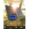 200W Portable Power Station 60000Ah Solar Generator With 110V AC OutletBackup Battery Pack Power Supply For CPAP Outdoor Advanture Load Trip Camping Emergency