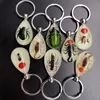 Insect in hars Specimen Keyring Teacher Studenten Discovery Science Education Props Luminous Glow in the Dark Bug Keychains Classroom Prijzen