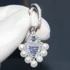 Merk S925 Sterling zilveren oorbellen voor vrouwen met Crystal Diamond Pearl Fish oorbellen Ma Sichun's dezelfde stijl persoonlijkheidstrend