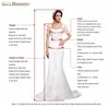 Abiti in stock Abito da sposa Mother Bride Plus THE BRIDE ALINE Long Maniche Abiti di spicco in rilievo in pizzo per matrimoni