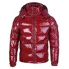 Parkas jaqueta masculina quente 85% ganso acolchoado com capuz colarinho design feminino parker preto vermelho e azul três cores S-3xl size6594963