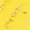 Fashion Oorbellen Gold Dangle Womens Earring Letter Stud Earring Design Trend Hoge kwaliteit sieraden Luxe geschenken voor vrouwen2618