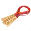 Tessuto e cucito Tessili per la casa Giardino Mti-Color Strumenti per maglieria 18 Pz / set Smooth Nature Circar Bamboo Carbonized Needles Crafts Yarn Tool