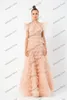 Party Dresses Ceremony Elegant Prom Dresses Ruffles Pleated Tiered Tulle Aline 220823