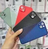 Carbon Fibre PP Phone Case Ultra Thin Matte Frosted Flexible Back Cover for iphone 13 12 mini 11 pro max x xs xr 7 8 6 plus