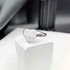 S925 Sterling Silver Classic Female Overall Heart T Ring For Women Ladies Party Luxury Brand Jewelry Gifts