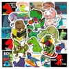 50pcs skateboard klistermärken dinosaur graffiti diy för baby scrapbooking penna fall dagbok telefon bärbar dator planerare dekoration bok album barn leksaker dekaler