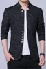 Herrenanzüge Blazer Herren Modestand Halsband Slim Fit Chinese hochwertige Mischungen Anzug Jacke / männlicher Freizeit Trend großer Wollblazer C.