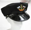 Bérets hommes et femmes insigne des états-unis chapeau octogonal capitaine noir haut plat scène Perforamce casquettes militaires béretsbérets