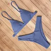 Mini Bikini Set Micro Badpak Vrouwen Push Up Bikini Sexy Badmode Halter Bandage Badpak Effen Mayo Braziliaanse Biquini 220427