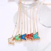 Pendentif Colliers Mignon Papillon Pour Femmes Bohême Bijoux Rose Or Couleur Ras Du Cou Chaînes Bijoux De Mariage En Gros Cadeau KBN329Pendant