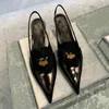 Vår sommarhög häl metalldekor blandade färger sandaler retro skor för kvinnor äkta läder tenis masculino 220721