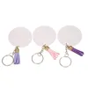 Nyckelringar 152st akrylnyckelringsämnen Set 38st Vinyl Tassels Key Ring Jump RingkeyChains