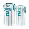 2021 Nuevos hombres 2 LaMelo Ball Gordon Hayward 22 Vernon Carey Jr 20 Grant Riller Jerseys de baloncesto Teal White Purple039039nba7274684