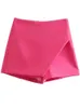 Traf Women's Pink Shorts Женщины с высокой талией коротки