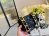 Vintage chunky chain satchel designer luxury shoulder cross-body bag 5A high-end quality coins purse underarm banquet coin purse