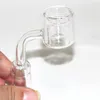 Banger térmico de quartzo 90 graus Bangers Fumante unhas de 14 mm 18 mm Tubo duplo para bongos de vidro